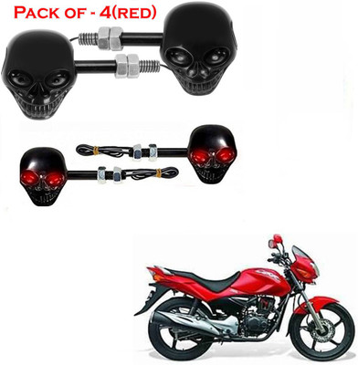 RawatZ Side LED Indicator Light for Hero Universal For Bike(Red)