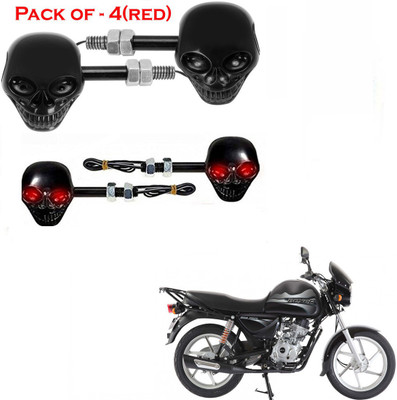 RawatZ Side LED Indicator Light for Bajaj Boxer(Red)