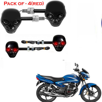 RawatZ Side LED Indicator Light for Honda CB Shine(Red)