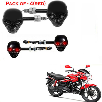 RawatZ Side LED Indicator Light for Hero Passion Pro(Red)