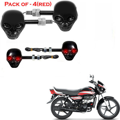 RawatZ Side LED Indicator Light for Hero HF Deluxe(Red)
