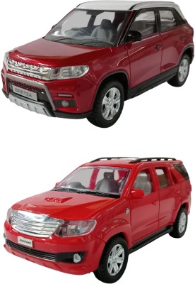 amisha gift gallery Combo of Pull Back Action SUV Brezza and Fortuner Model Toy Car for Kids and Boys (Color May Vary)(Multicolor, Pack of: 1)