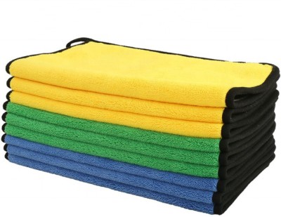 Rossella Microfiber Vehicle Washing  Cloth(Pack Of 12, 800 GSM)