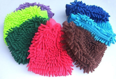MOCKHE Microfiber Vehicle Washing  Hand Glove(Pack Of 7)