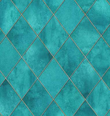 Indian Velvet Vinyl Abstract Blue Wallpaper(L x W: 100 cm x 40 cm)