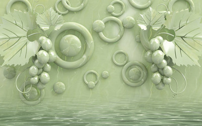 Print Panda Vinyl Floral & Botanical Multicolor, Green, Grey Wallpaper(L x W: 40 cm x 228 cm)