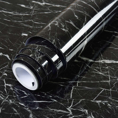 CRAZE IMPEX Abstract Black Wallpaper(200 cm x 60 cm)