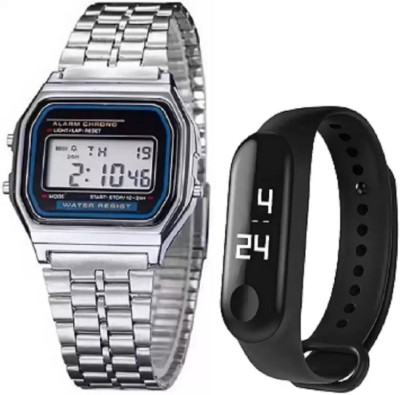 Avanturis Avanturis Premium Pack Of 2 Black Dial Digital Watch For -Boys & Girls Analog-Digital Watch  - For Boys & Girls