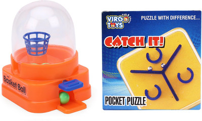 Virgo Toys Mini Basketball & Catch - It (Combo)(Multicolor)