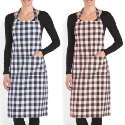 Hommie Cotton Home Use Apron - Free Size(Black, Maroon, Pack of 2)
