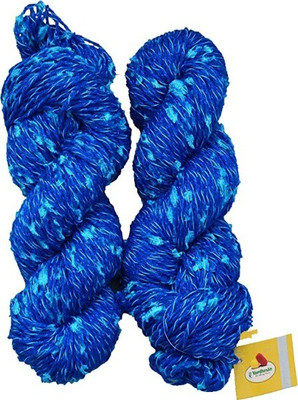 JEFFY Vardhman Veronica Wool Hank Hand Knitting Wool/Art Craft Yarn, Blue 400g