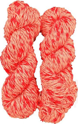 JEFFY Vardhman Veronica Wool Hank Hand Knitting Wool/Art Craft Yarn, Berry 200g