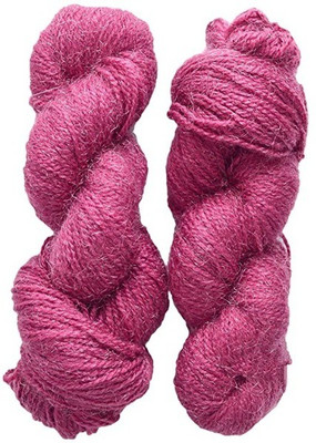 JEFFY Vardhman RABIT Excel Wool Hank Hand Knitting Wool/Art Craft Yarn, Cherry 200g