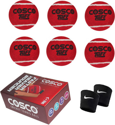 COSCO CRICKET 6 Balls Heavy Weight Cricket Tennis Ball(Standard, Pack of 6)