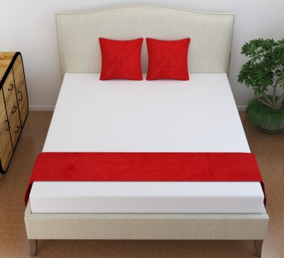 Benchmark Velvet Single Sized Bedding Set(Red)