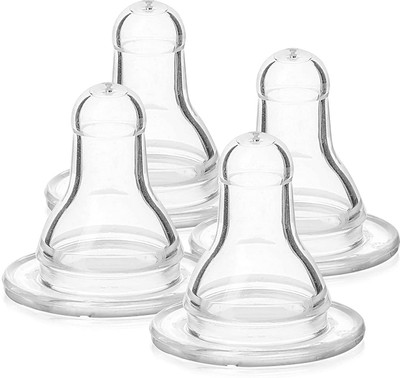 Evenflo Classic CustomFlow Silicone Nipples: Medium Flow Medium Flow Nipple(Pack of 4 Nipples)