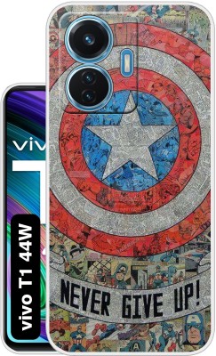 Case Club Back Cover for vivo T1 44W(Multicolor, Grip Case, Silicon, Pack of: 1)