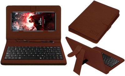 ACM Keyboard Case for Infinix Note 12 Turbo(Brown, Cases with Holder, Pack of: 1)