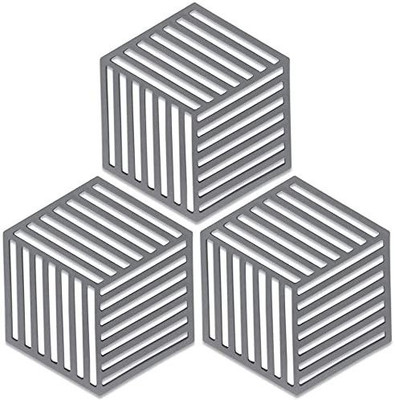 Spatlus Hexagon Reversible PVC Coaster Set(Pack of 3)