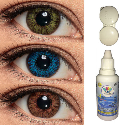 Crystal Eye Monthly Disposable(000, Colored Contact Lenses, Pack of 5)