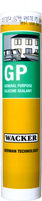 Buildingshop X Wacker GP Silicon Glue Sealant and Gap Filler Windows, Tiles ( GP, Black) Crack Filler(280 ml)