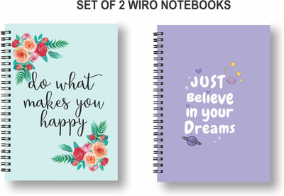 Papco Dot grid notebooks A5 Diary Dot grid 144 Pages(Multicolor, Pack of 2)