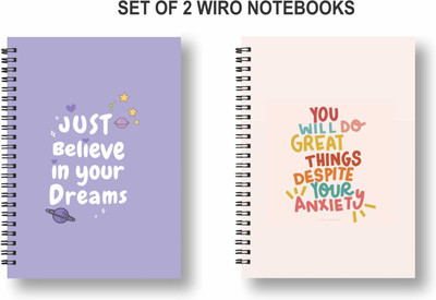 Papco Dot grid notebooks A5 Diary Dot grid 144 Pages(Multicolor, Pack of 2)