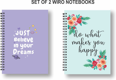 Papco Dot grid notebooks A5 Diary Dot grid 144 Pages(Multicolor, Pack of 2)