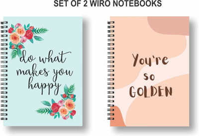 Papco Dot grid notebooks A5 Diary Dot grid 144 Pages(Multicolor, Pack of 2)