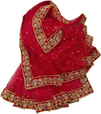 Navti Creations Net Embroidered Women Dupatta