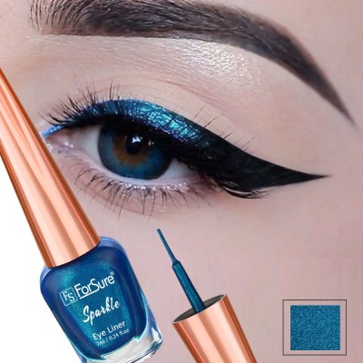 ForSure Absolute Shine Liquid Glitter Eyeliner, Intense Color, Long Lasting 7 ml(Blue)