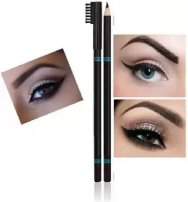 Aylily Waterproof Eyebrow Pencil with Brush pack of - 1(bold black)