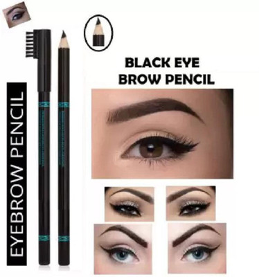 Aylily MATTE FINISH WATER PROOF BOLD BLACK EYE BROW PENCIL(bold black)