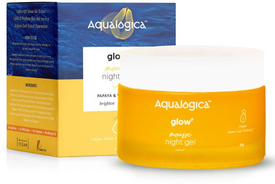 Aqualogica Glow+ Mousse Night Gel for Bright Plump Skin with Papaya & Vitamin C(50 g)
