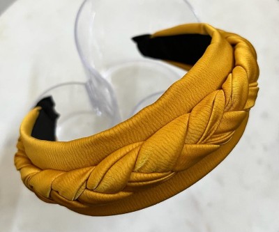 DEEPTI CHANDNA DESIGNS Elegant & Beautiful Hairband From Our Summer Collection (Mustard Plait) Hair Band(Yellow)