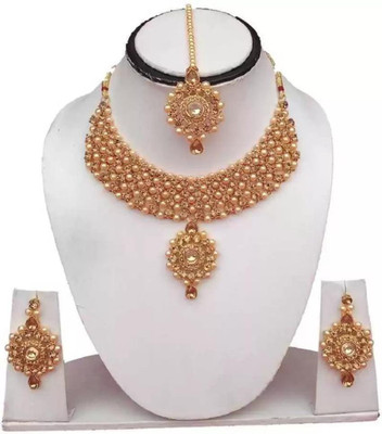 AD Fashion Store Alloy Gold-plated Multicolor Jewellery Set(Pack of 1)