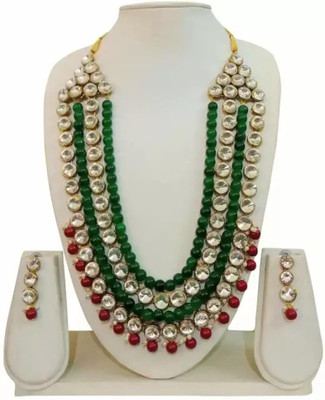 Harshi creation Alloy Gold-plated Multicolor Jewellery Set(Pack of 1)
