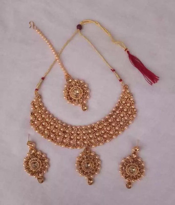 AD Fashion Store Alloy Gold-plated Multicolor Jewellery Set(Pack of 1)