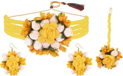 Efulgenz Alloy Yellow, White Jewellery Set(Pack of 1)