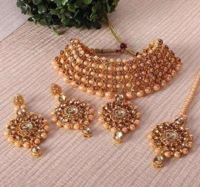 AD Fashion Store Alloy Gold-plated Multicolor Jewellery Set(Pack of 1)