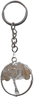 Maitri Export Citrine Tree of Life Key Chain