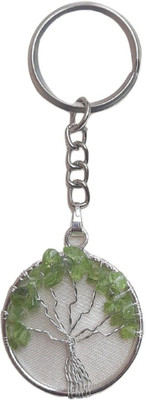 Maitri Export Prehnite Tree of Life Key Chain