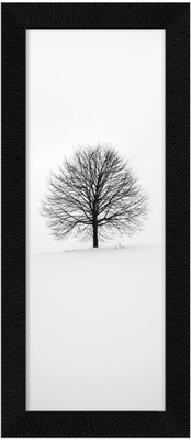 Jitesh Arts Tree of Life Painting With Synthetic Frame Black Digital Reprint 13.5 inch x 6 inch Painting(With Frame)