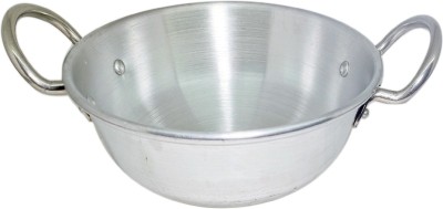 bartan hub Aluminium Kadhai Without Lid ( 24 cm , 3 Liter ,Gas Stove Compatible ) Kadhai 24 cm diameter 3 L capacity(Aluminium)