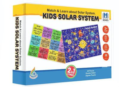 ARNIYAVALA Kids Solar System Jigsaw 2 in 1 Combo(48 Pieces)