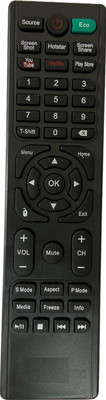 SHIELDGUARD Remote Control No. 398 Compatible for LED TV BPL Remote Controller(Black)