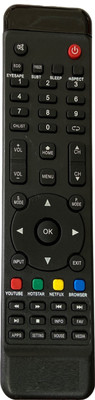 SHIELDGUARD Remote Control No. 401 Compatible for LED TV Intex Remote Controller(Black)