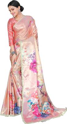 xenilla Digital Print Bollywood Satin Saree