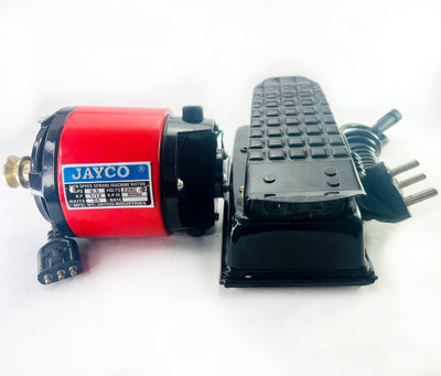 JAYCO Sewing Machine Motor (COPPER WINDING) 1/12 H.P with Speed Controller – RED – Electric Sewing Machine ( Built-in Stitches 100)