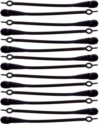 TRINGDOWN Elastic Shoe Laces for Sneakers and Sport Shoes, When you wear Loops Shoe Lace(black Set of 1)